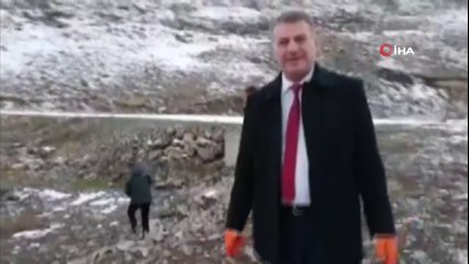 Yaban ördekleri Kars Çayı'nı mesken tuttu