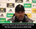 You don't get a cut from a dive - Klopp on Keita injury