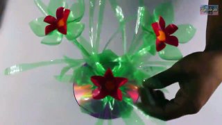 Make Amazing Flower With Green Plastic Bottles.
