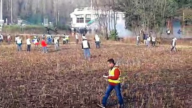 Voreppe : nouveaux affrontements entre gilets jaunes et gendarmes mobiles