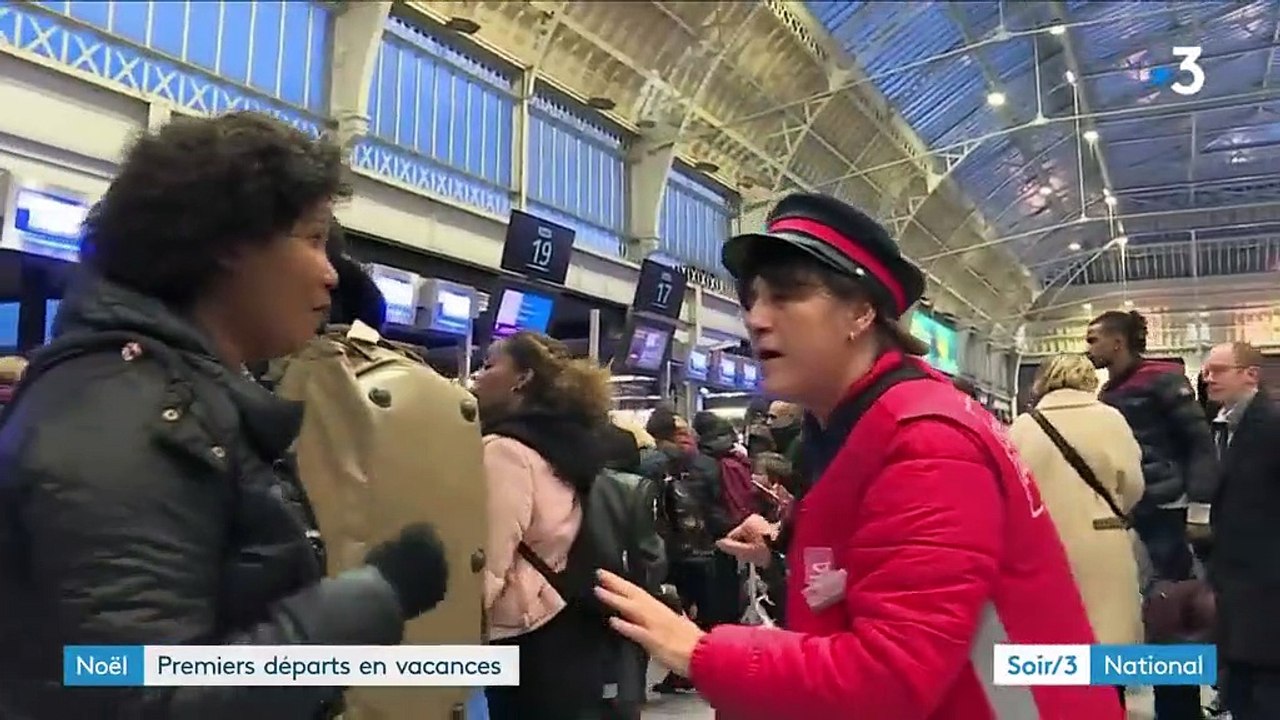 Noël : premiers départs en vacances