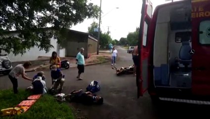 Duas pessoas se ferem em colisão de trânsito no Parque São Paulo