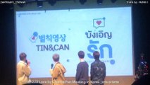 [Eng Sub]  Love by Chance Fan Meeting in Korea - Tincan Scene Reenactment by PerthSaint & MeanPlan  181222