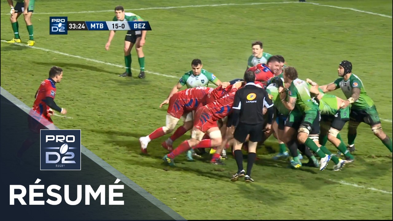 PRO D2 - Résumé Montauban-Béziers: 18-20 - J16 - Saison 2018/2019