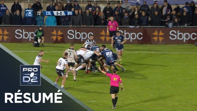 PRO D2 - Résumé Colomiers-Brive: 9-6 - J16 - Saison 2018/2019