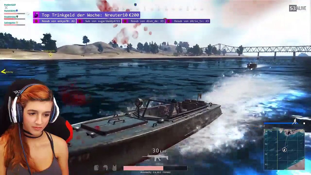 Kunshikitty - PUBG - Kill aus dem Boot