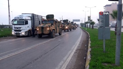 Hatay’dan Şanlıurfa sınırına askeri sevkiyat başladı