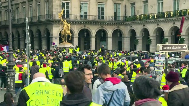 Gilets jaunes : manifestations éparses au coeur de Paris