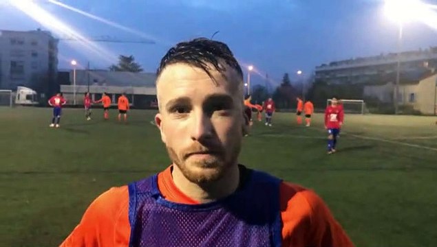 Coupe du Rhône – Bastien LEROUGE réagit après la qualification du FC CROIX-ROUSSIEN contre l’O SAINT-GENIS LAVAL