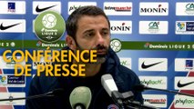 Conférence de presse Châteauroux - Gazélec FC Ajaccio (0-1) : Nicolas USAI (LBC) - Hervé DELLA MAGGIORE (GFCA) - 2018/2019