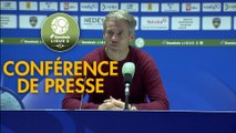 Conférence de presse FC Sochaux-Montbéliard - FC Lorient (1-0) : Omar DAF (FCSM) - Mickaël LANDREAU (FCL) - 2018/2019