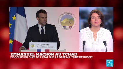 Revivez le discours d'Emmanuel Macron devant les troupes françaises au Tchad