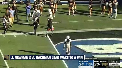 Wake Forest Wins After Clutch Plays By Jamie Newman & Alex Bachman