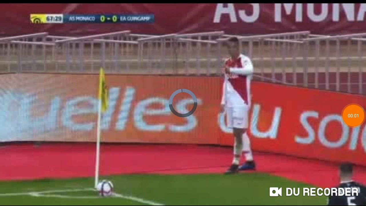 Thuram goal Monaco vs Guingamp 0-1