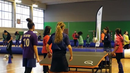Aminata Diallo (PSG) et Marina Makanza (PFC) marraines de l'école municipale de foot féminin de Grenoble