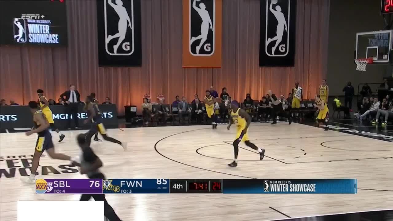 Omari Johnson hammers it home