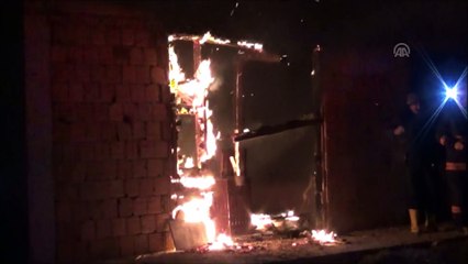 Silivri'de Şantiyede Yangın - İSTANBUL