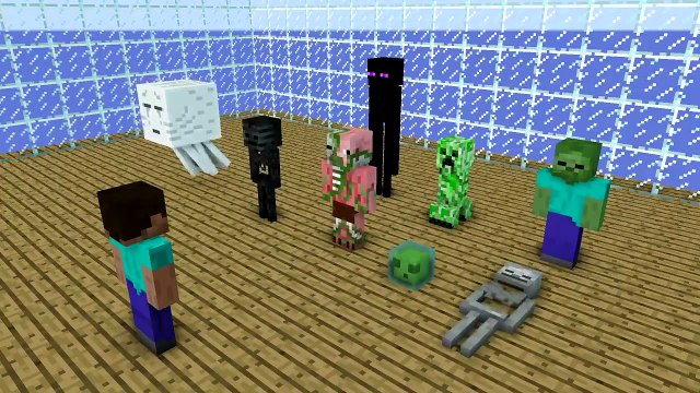 Monster School : SCARY SLENDRINA VS TEMPLE RUN CHALLENGE - Minecraft Animation