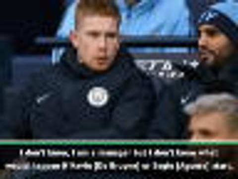 Guardiola has no regrets over De Bruyne and Aguero omission