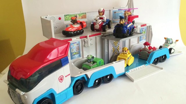 Paw Patrol Paw Patroller Chase Marshall Rocky Zuma Skye Rubble Nickelodeon - Unboxing Demo Review