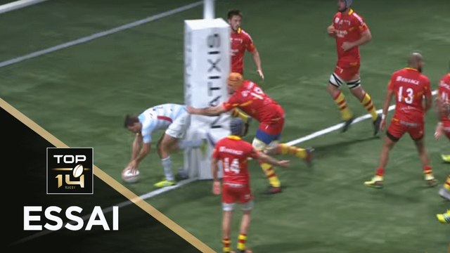 TOP 14 - Essai Olivier KLEMENCZAK (R92) - Racing 92 - Perpignan - J12 - Saison 2018/2019