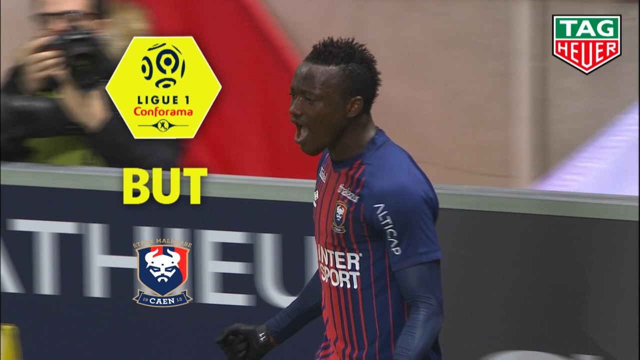 But Casimir NINGA (28ème) / Stade de Reims - SM Caen - (2-2) - (REIMS-SMC) / 2018-19