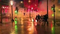 Baja participación en protestas en Francia con choques