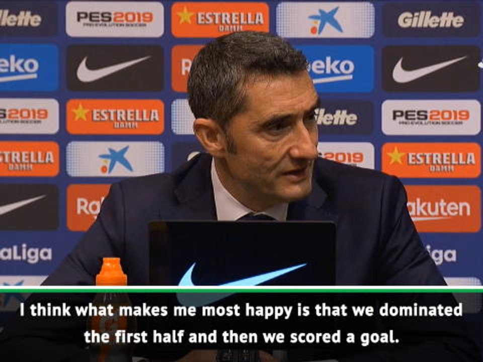 Barca's attacking power pleases Valverde most after Celta Vigo win