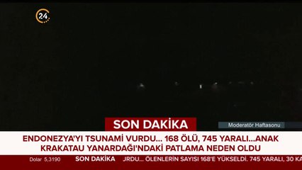 Anak Krakatau Yanardağı'nda patlama
