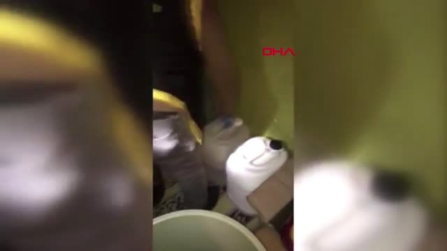 İstanbul- Tuzla'da Sahte İçki İmalathanesine Baskın