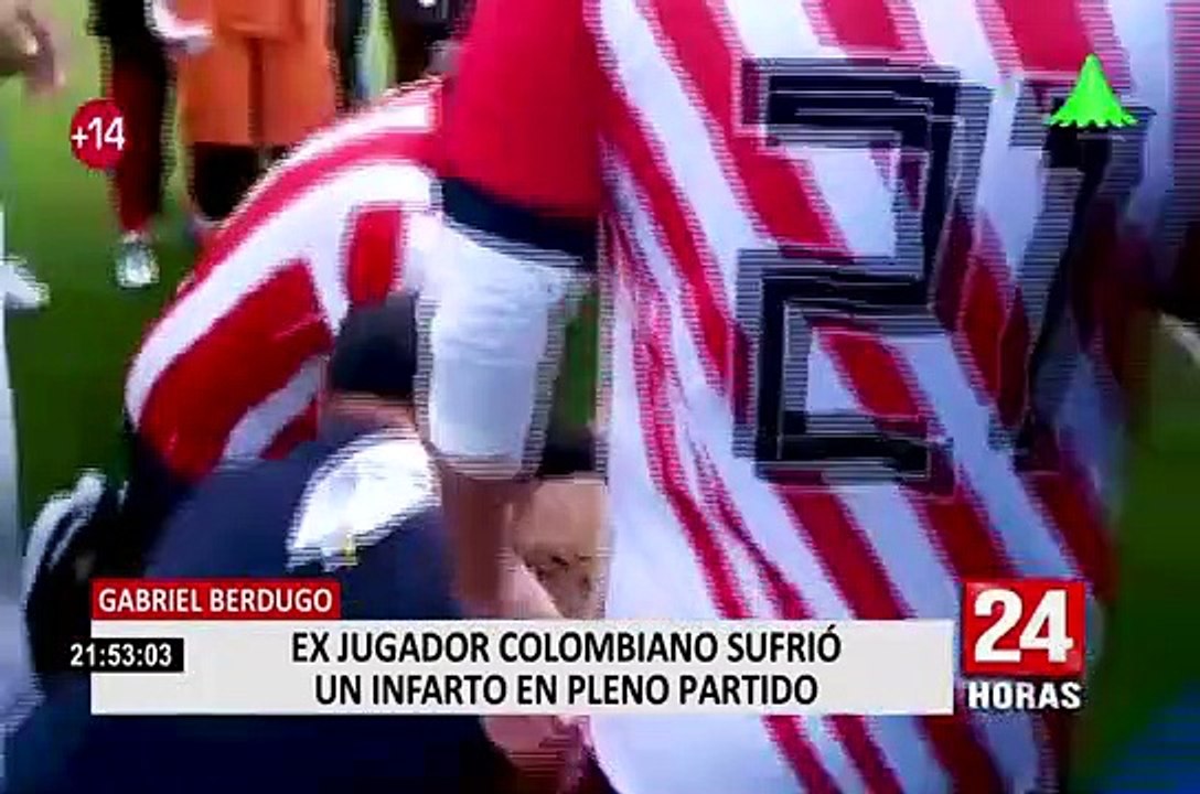 El ex jugador colombiano Gabriel Berdugo sufrió un infarto en pleno partido