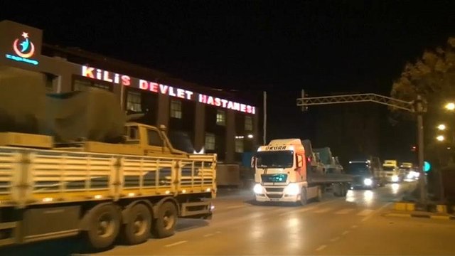 Video | Suriye'ye askeri harekât: Sınır birliklerine Kilis üzerinden sevkiyat
