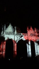 Mapping sur la façade de l'église Notre-Dame à Semur-en Auxois 2