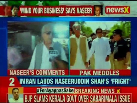 Take care of own country’: Naseeruddin Shah tells Pak PM Imran Khan on minorities remark