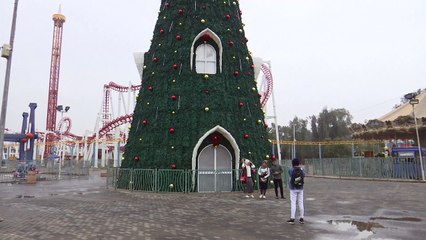 Christmas tree marks one year since IS defeat in Iraq