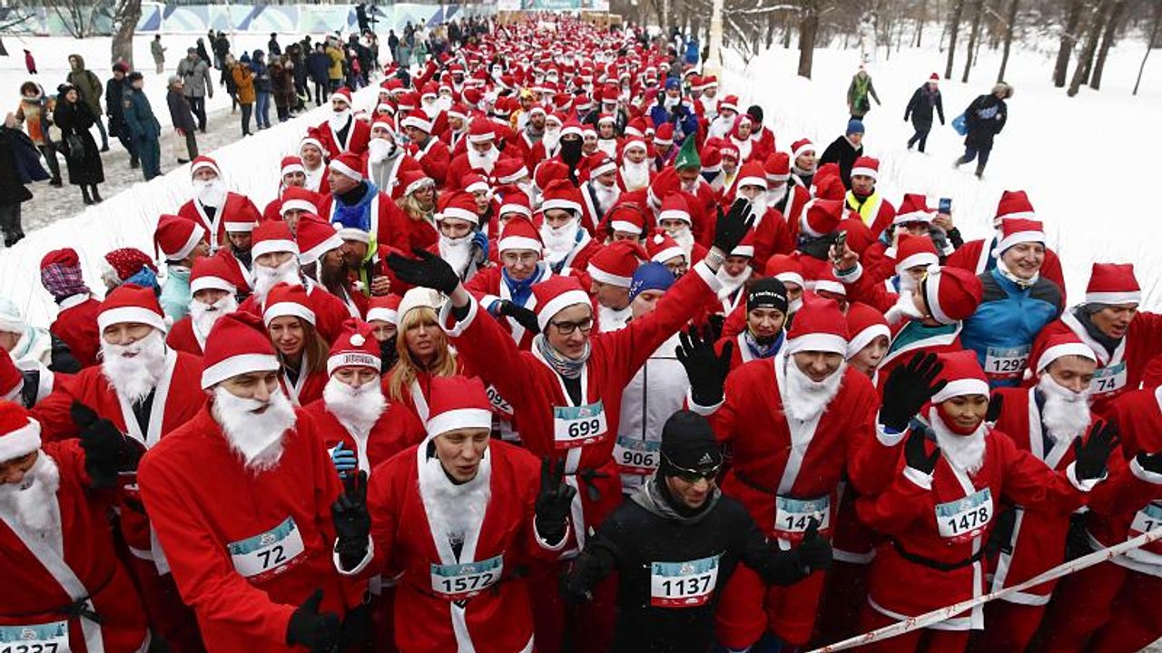 Weihnachtslauf in Sankt Petersburg