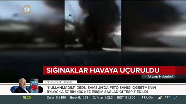 Teröristlerin sığınağı böyle havaya uçuruldu