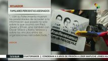 Familiares de periodistas dicen que muerte de Guacho no hace justicia