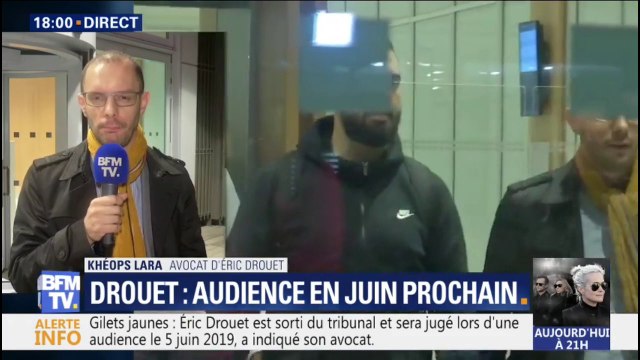 Gilets jaunes : Éric Drouet est assez serein et confiant , affirme son avocat