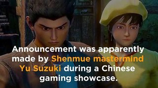 Shenmue 3 Will Make its Way to China in Fall 2019