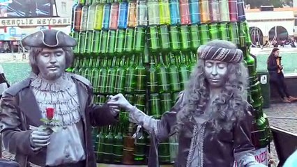 'Canlı heykeller' AA'nın 'Yılın Fotoğrafları' oylamasına katıldı - MUĞLA