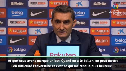 17e j. - Valverde : "Nous avons dominé la première mi-temps"