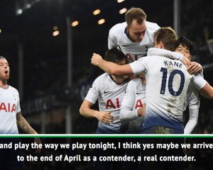 Download Video: Tottenham could be contenders in April - Pochettino