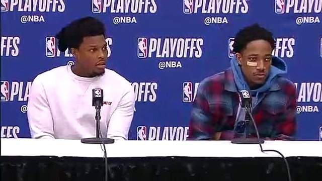 Lowry & DeRozan Postgame conference Raptors vs Wizards Game 3 April 20, 2018 NBA Playoffs
