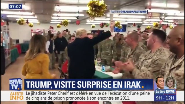 Donald Trump: sa visite surprise aux soldats américains en Irak