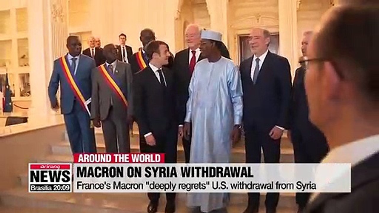 France's Macron "deeply regrets" U.S. withdrawal from Syria
