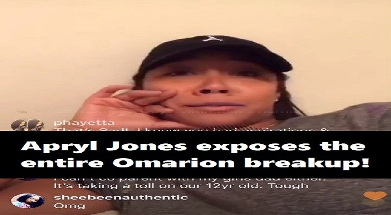 Apryl Jones exposes Omarion, saying they were never "goals," that he served her with papers on Mothers' Day, he refuses to talk to her, and she has protected him for three years, but won't anymore #LHHH