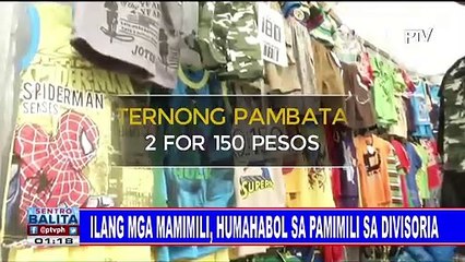 Ilang mga mamimili, humahabol sa pamimili sa Divisoria