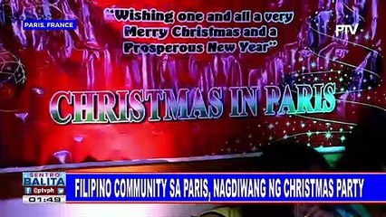 Filipino community sa Paris, nagdiwang ng Christmas party