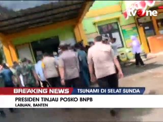 Jokowi Datangi Lokasi Korban Tsunami Banten